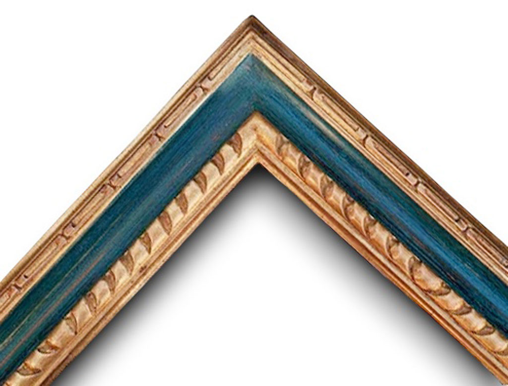 Milos 80 Sculpté gaudron or vert antique